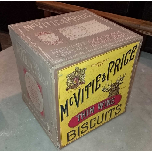 333 - ± Birch, Birch & Co Grocers Display biscuit tins Eleven tins 23cm cube approximately - This lot will... 