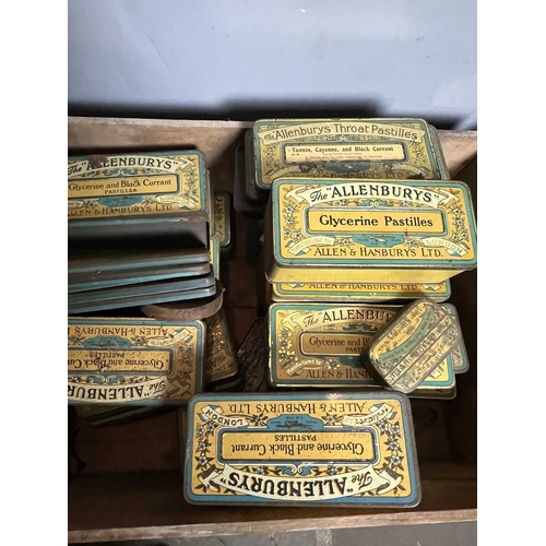 351 - ± Birch, Birch & Co Grocers Tins A collection including many for Glycerine Pastilles with perhaps a ... 