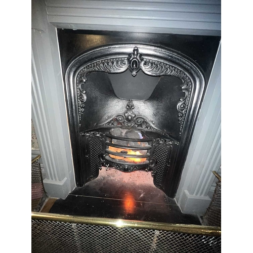 60 - ± Mr Burns' House Bedroom Fireplace A Victorian register grate 66x86cm with painted surround, the sh... 