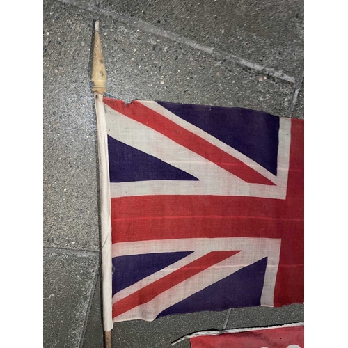 1004 - ± Britain in the Blitz God Save The King Banner & Union Flag A WWII printed cotton 