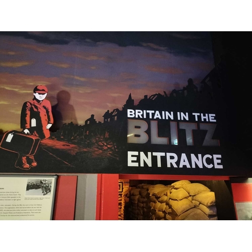 1008 - ± Britain in the Blitz The display boards above the entrance and Vera L Britain in the Blitz , the h... 