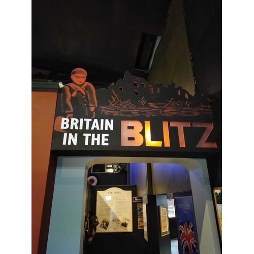 1008 - ± Britain in the Blitz The display boards above the entrance and Vera L Britain in the Blitz , the h... 