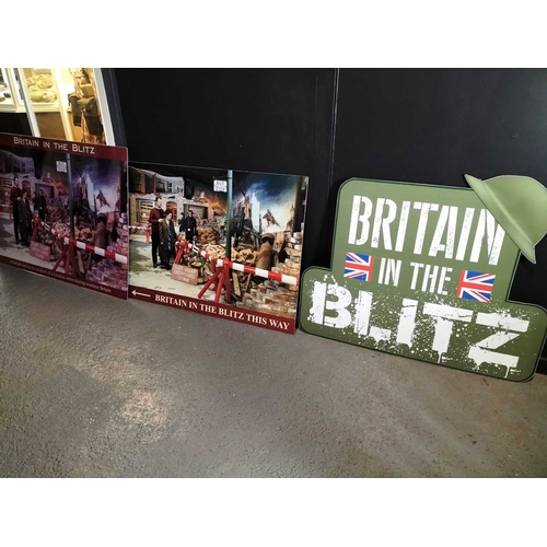 1008 - ± Britain in the Blitz The display boards above the entrance and Vera L Britain in the Blitz , the h... 