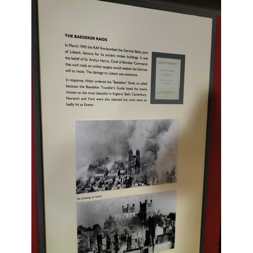 1010 - ± Britain in the Blitz Display boards Eight various display boards covering WW2 bombing including th... 