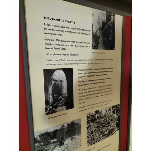 1010 - ± Britain in the Blitz Display boards Eight various display boards covering WW2 bombing including th... 