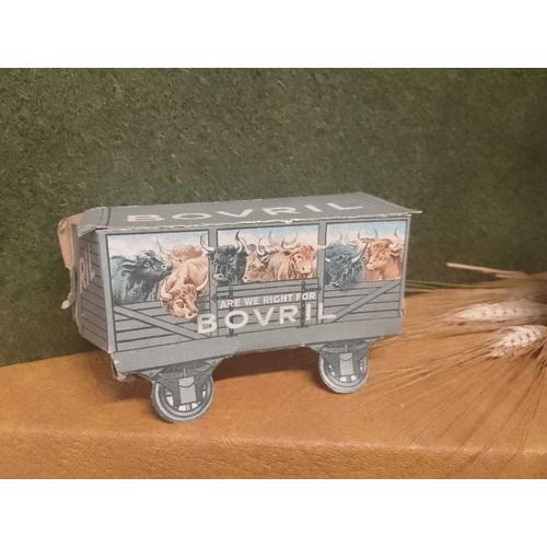 1016 - ± Bovril Advertising Bovril cardboard advertising, together with various Bovril tins and bottles Inc... 