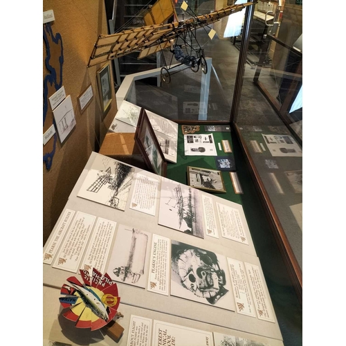 1039 - ± Flambards Flight Richard William Pearse The Richard Pearse display with printed material relating ... 