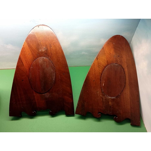 1046 - ± Flambards Flight-Propellors Propellor tip frames A pair of R.F.C. carved frames 36x25cm. Later por... 