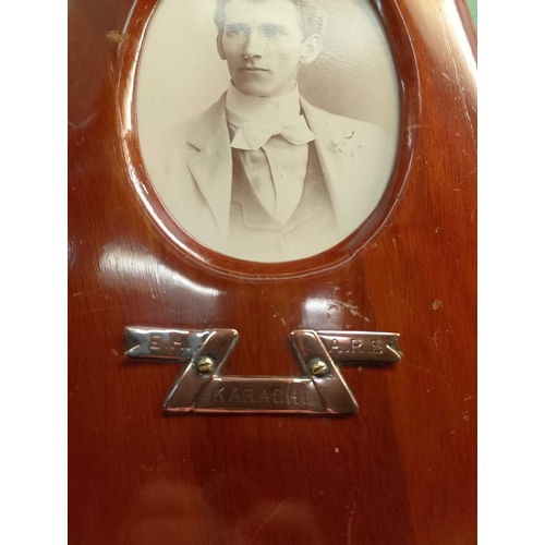 1051 - ± Propellors A pair of frames Each with photograph and inscribed plaque and RAF emblem 30cm - This l... 