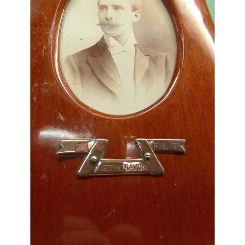 1051 - ± Propellors A pair of frames Each with photograph and inscribed plaque and RAF emblem 30cm - This l... 