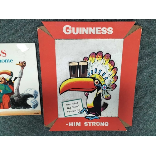 1109 - ± Entrance Guinness Two Guinness advertising cards largest 39x 34 cm - This lot will be subject to a... 