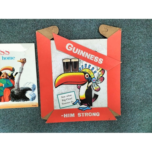 1109 - ± Entrance Guinness Two Guinness advertising cards largest 39x 34 cm - This lot will be subject to a... 