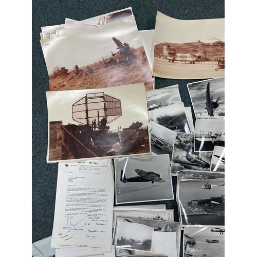 1113 - ± Entrance RAF Ephemera. A collection of mostly post-war RAF photographs of aircraft, a group of gro... 