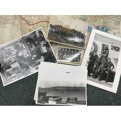 1115 - ± Entrance WWII Ephemera. A collection of WWII ephemera to include maps, original & copy photos & do... 