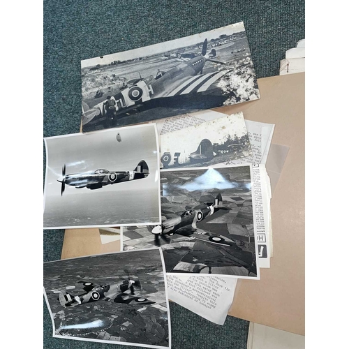 1116 - ± Entrance WWII RAF Ephemera. A collection of WWII RAF ephemera, to include copy Guy Gibson photos, ... 