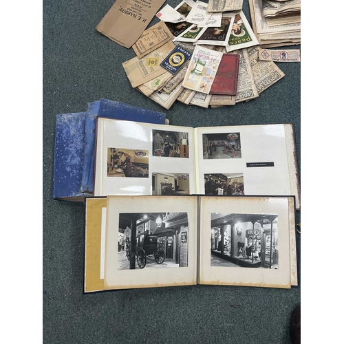 1123 - ± Entrance Photograph Albums Etc. Wartime press cuttings, Flambards press cuttings, photo albums, a ... 