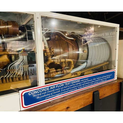 1138 - ± Concorde A half-scale Rolls-Royce/Snecma Olympus 593 Engine A Half-Size Test Model engine A half-s... 