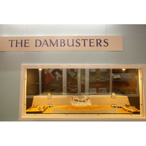 1145 - ± The War Gallery The Dambusters Display The display case contents to include a unique collection of... 