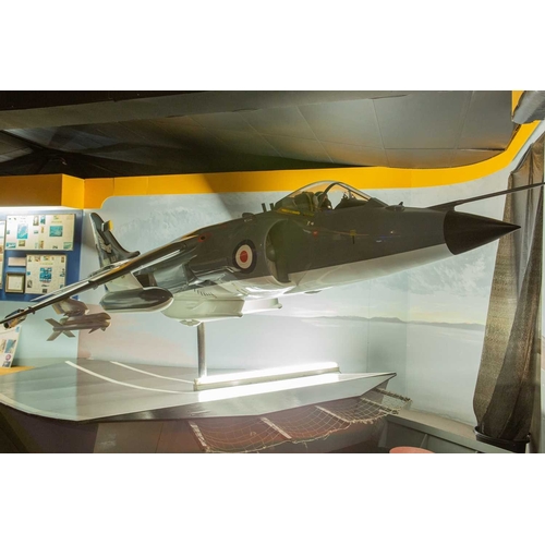 1150 - ± The War Gallery An impressive 1/3rd scale model A Falkland's era Sea Harrier jump jet by Space Mod... 