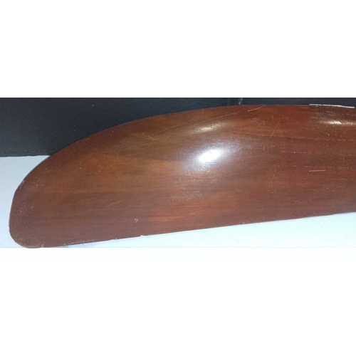 1156 - ± The Gallery A hardwood propellor De Haviland stamped marks 