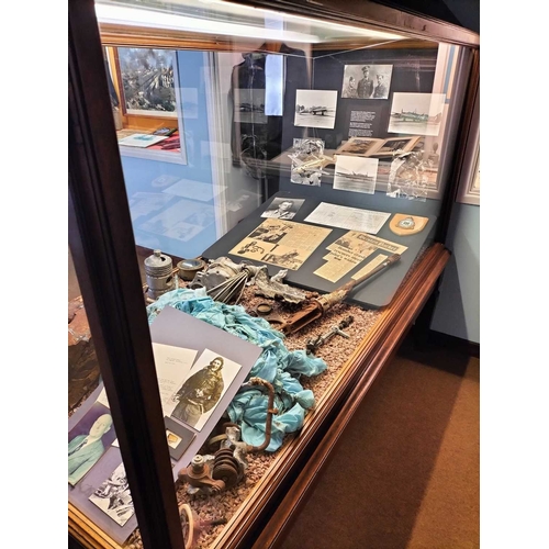 1178 - ± The War Gallery WW2 plane wreckage A display including wreckage from PZ-V flown by Pilot Officer B... 