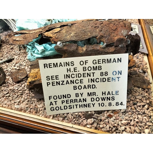 1178 - ± The War Gallery WW2 plane wreckage A display including wreckage from PZ-V flown by Pilot Officer B... 