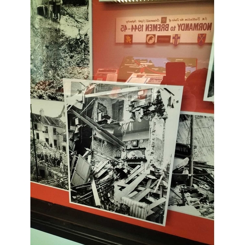 1183 - ± The War Gallery Plymouth bombing images A case containing 18 large photographic re-prints of WW2 P... 