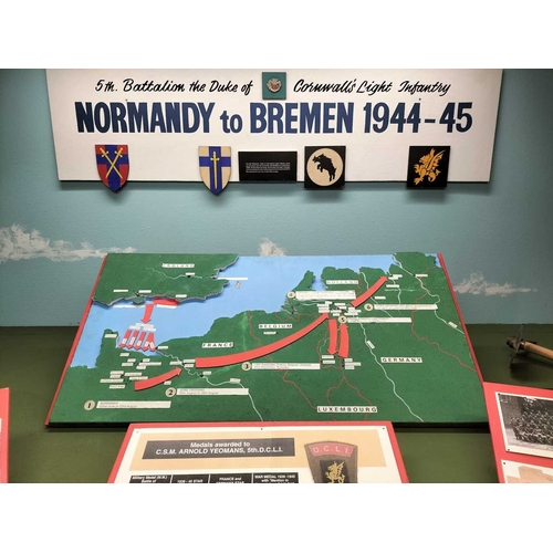 1184 - ± The War Gallery Normandy to Bremen 1944 Cornwall interest The 5th Battallion Duke of Cornwall's Li... 