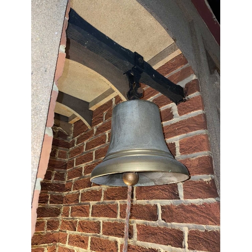 307 - ± Flambards Architecture Fire Station Brass Bell Large brass Fire Station Bell & mount. Situated in ... 