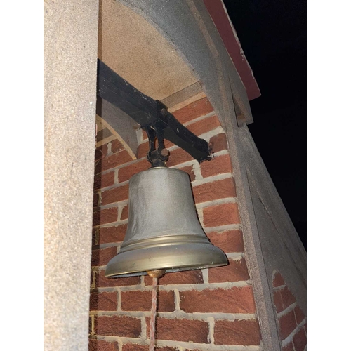 307 - ± Flambards Architecture Fire Station Brass Bell Large brass Fire Station Bell & mount. Situated in ... 