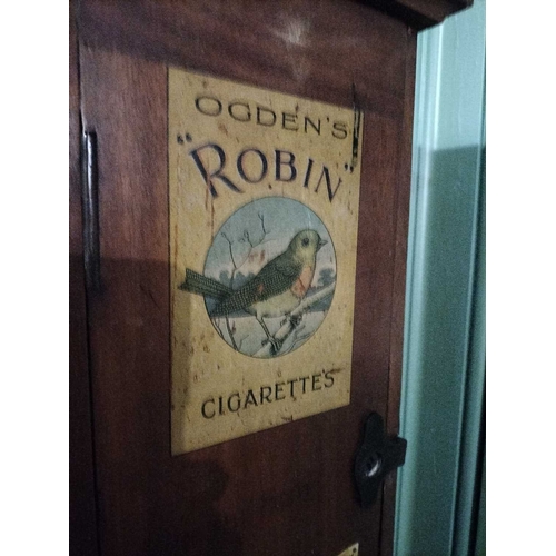 367 - ± E Thomas Gentleman's Hairdresser Ogden's Robin Cigarette vending machine An 