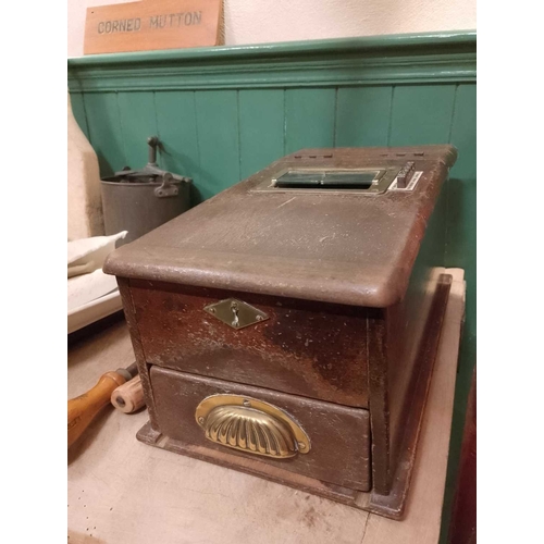 398 - ± Thomas Borthwick & Sons Butchers A draw till An International Coin Counting Co Ltd cash register 4... 