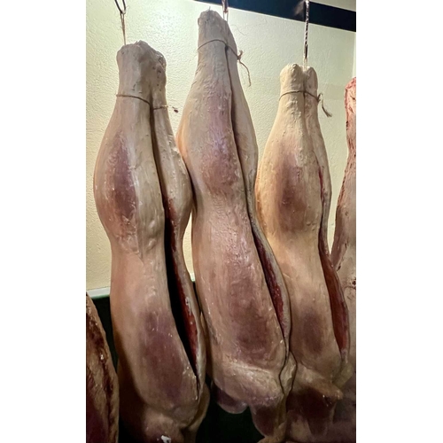 400 - ± Thomas Borthwick & Sons Butchers Five whole pig carcases one has a Fine English label - This lot w... 