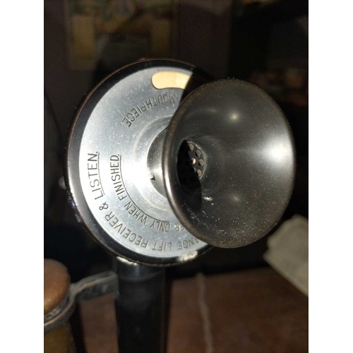 414 - ± Post Office Candlestick Telephone A Candlestick Telephone, 30.5 cm high. - This lot will be subjec... 