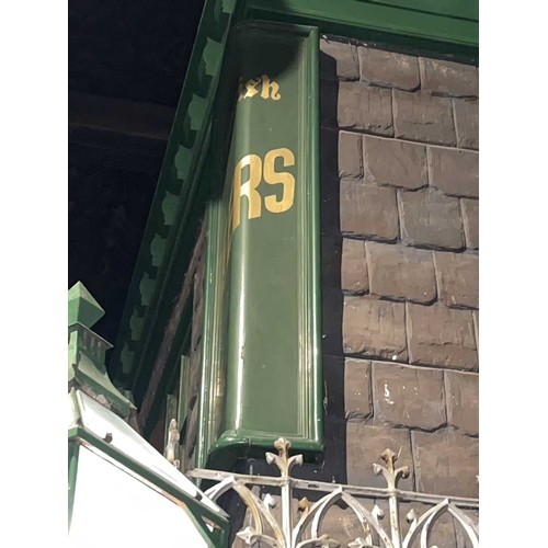 451 - ± The Pheasant Inn Devenish Beers pub sign Devenish Beers painted wooden angled pub sign on the fron... 