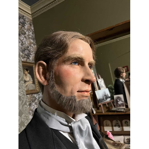 452 - ± Maggs Photographer Young King Charles wax figure A good floor-standing wax head & hand's figure sa... 