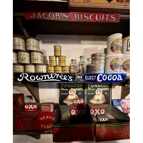 698 - ± Lugg's Hardware Shop Shelf Displays For OXO, Cadbury's, Jams and Marmalade, Bath Oliver Biscuits, ... 