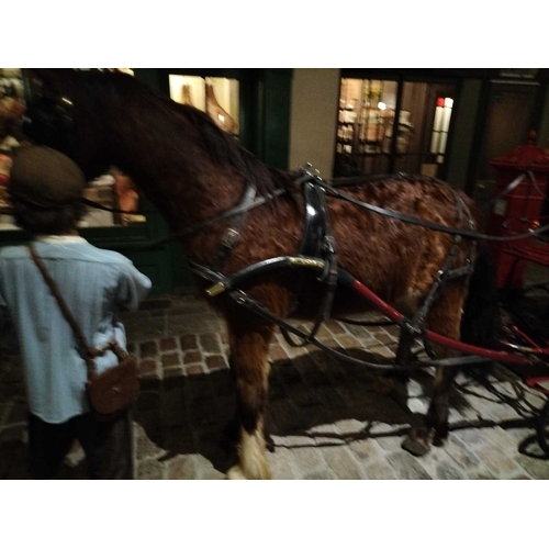 769 - Y ± Flambards Hotel and Coach House A 19th century Brougham type horse-drawn carriage With painted w... 