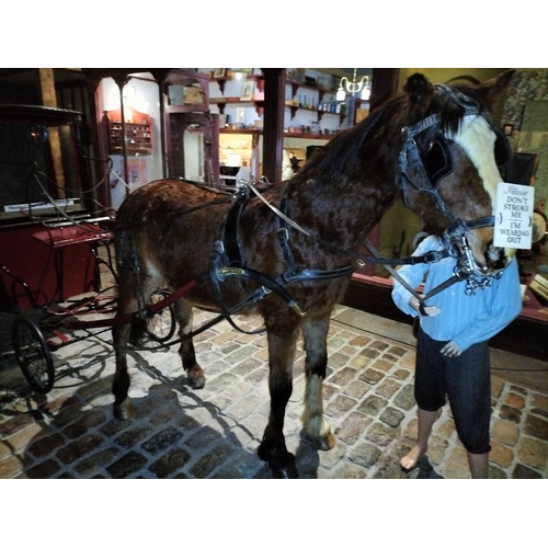 769 - Y ± Flambards Hotel and Coach House A 19th century Brougham type horse-drawn carriage With painted w... 