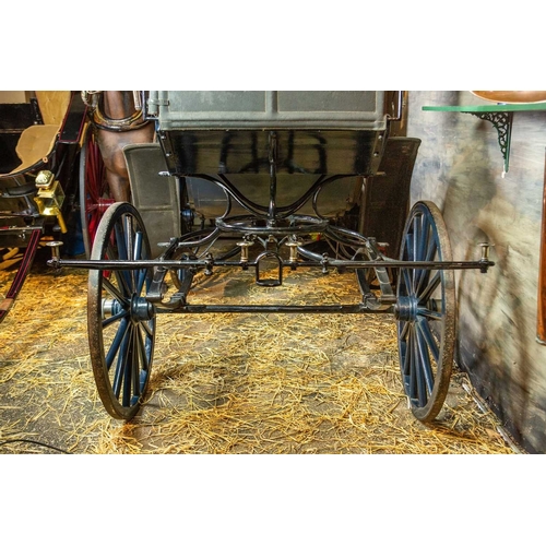 771 - ± Flambards Hotel and Coach House Horse drawn carriage Buggy A horse drawn carriage buggy the wheel ... 