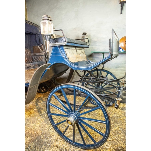 771 - ± Flambards Hotel and Coach House Horse drawn carriage Buggy A horse drawn carriage buggy the wheel ... 