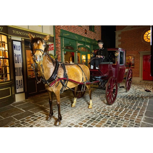 774 - ± Flambards Hotel and Coach House A London made enclosed horse drawn carriage An elegant London made... 