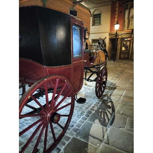 774 - ± Flambards Hotel and Coach House A London made enclosed horse drawn carriage An elegant London made... 