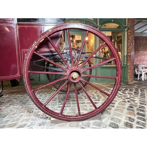 774 - ± Flambards Hotel and Coach House A London made enclosed horse drawn carriage An elegant London made... 