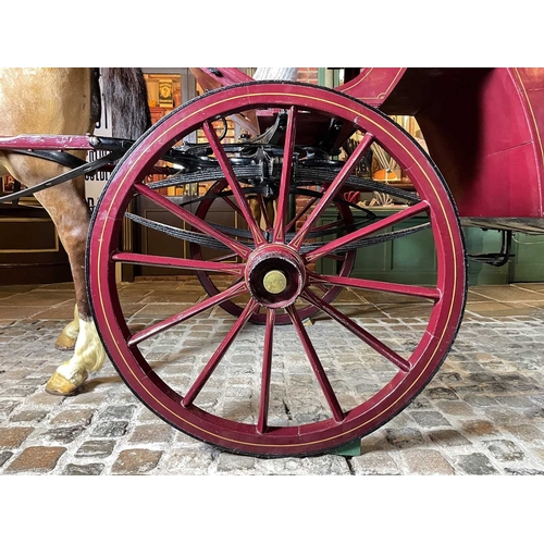 774 - ± Flambards Hotel and Coach House A London made enclosed horse drawn carriage An elegant London made... 