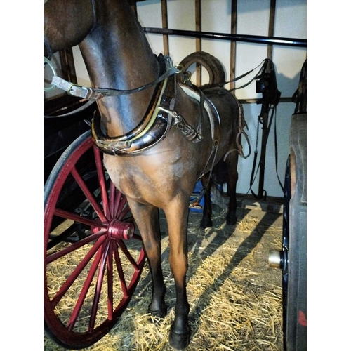 780 - ± Flambards Hotel and Coach House Horse life size model A life size horse ,composite with painted fi... 