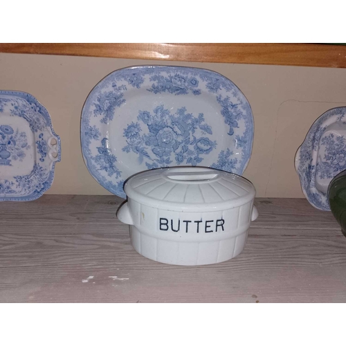 826 - ± Flambards Hotel Kitchen On the dresser rack Mostly ceramics - This lot will be subject to an addit... 