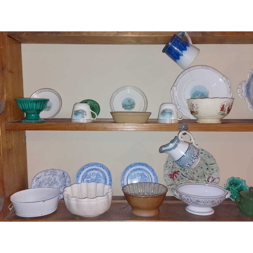 826 - ± Flambards Hotel Kitchen On the dresser rack Mostly ceramics - This lot will be subject to an addit... 