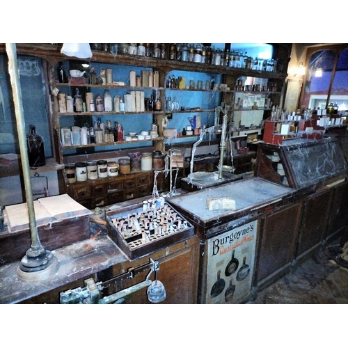 837 - ± W.C. White Dispensing Chemist The shop interior with all fittings and fixtures THE SHOP CONTENTS F... 