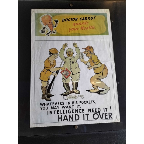 840 - ± Britain in the Blitz WW2 posters A group of seven wartime posters [all mounted behind plexiglass a... 